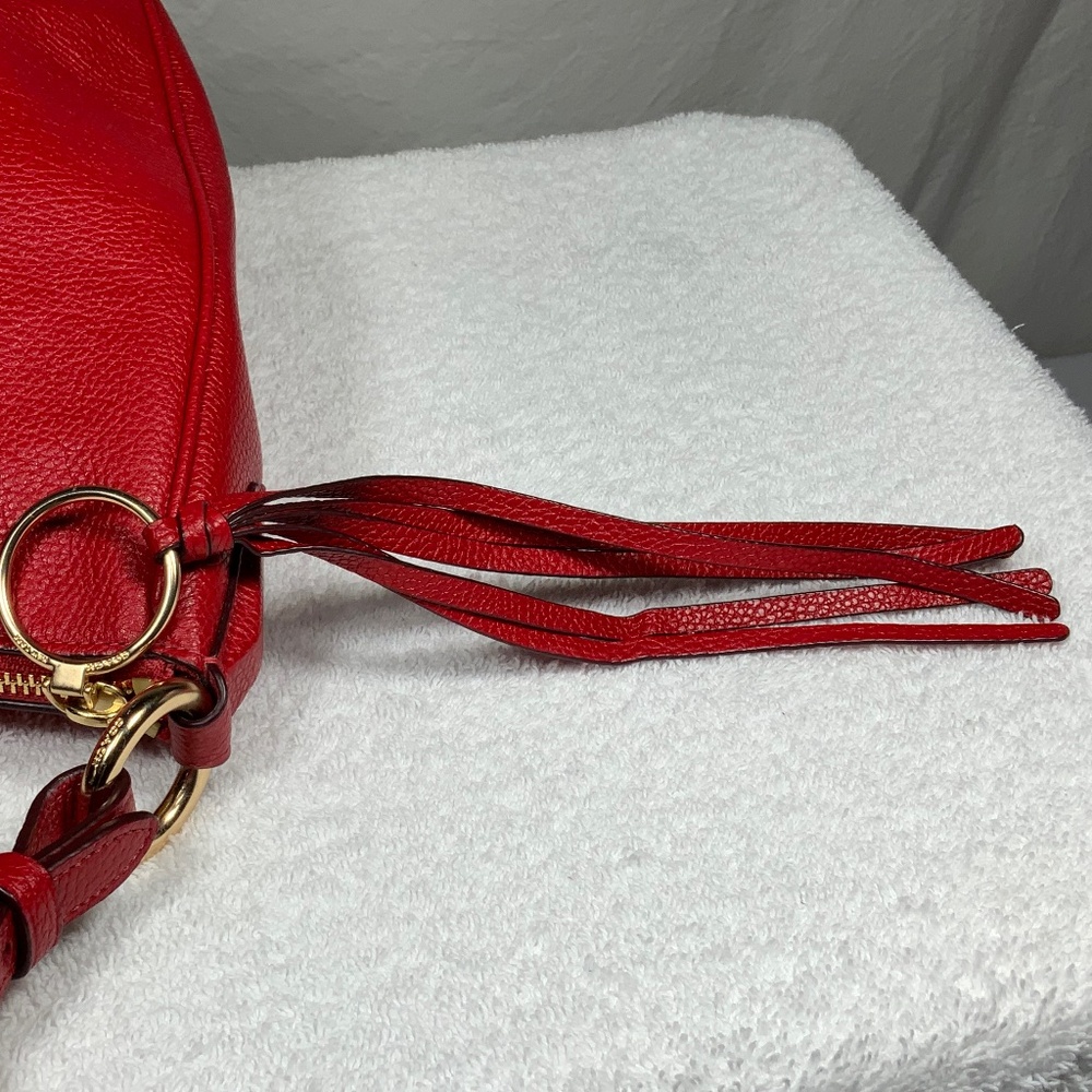 NWT - Coach Jasper Red Leather Shoulder Bag - 35593 - Picture 13 of 16